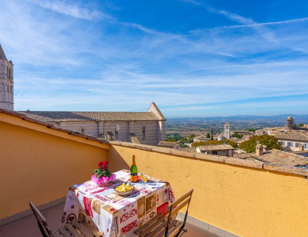 Vista sulla città appartamento Terrazza Santa Chiara, Assisi